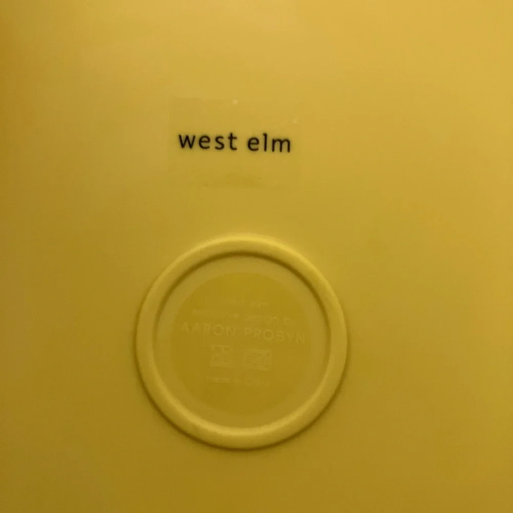 Citrus Yellow Modern Melamine Dinner Plates